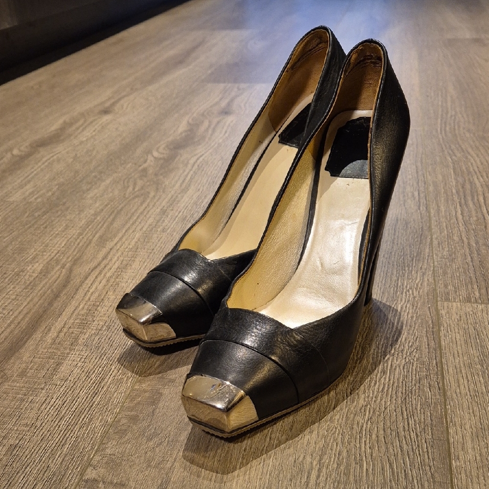 Dior Black and Gold Women's Heels